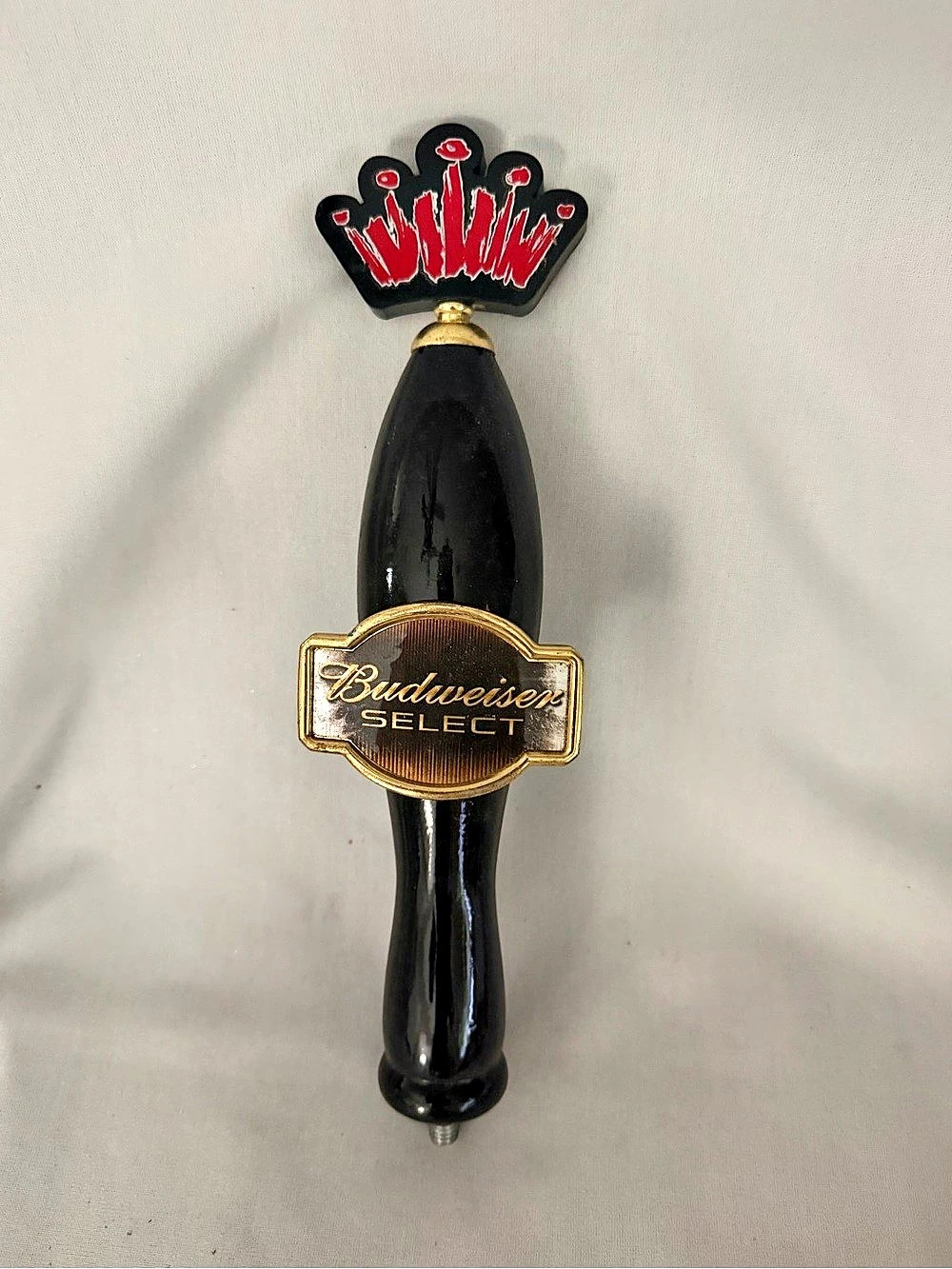 Budweiser Select Crown Beer Tap Handle Black & Gold